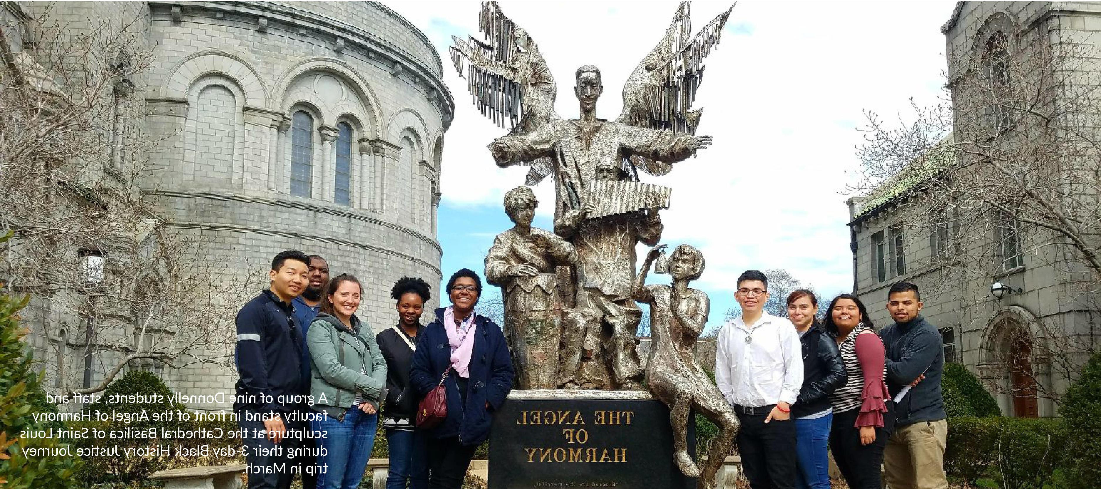 Donnelly students on Black History Justice Journey trip